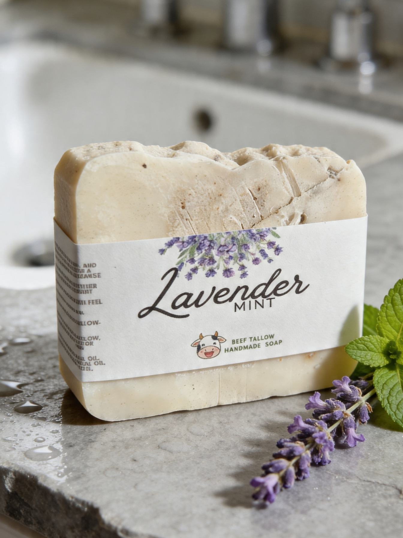 LAVENDER MINT TALLOW SOAP