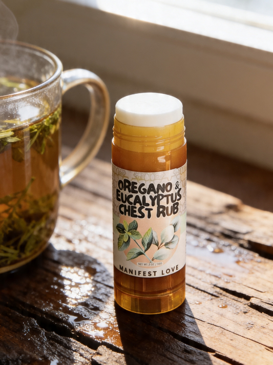 Oregano & Eucalyptus Shea Butter Tallow Chest Rub -Congestion relief