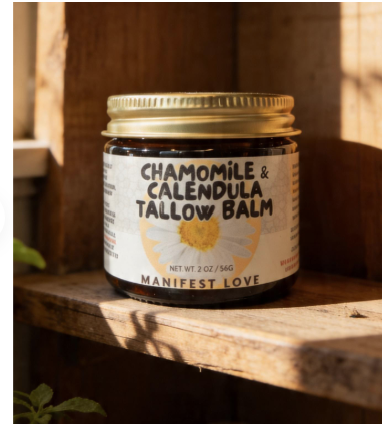 Chamomile &amp; Calendula Whipped Tallow Balm