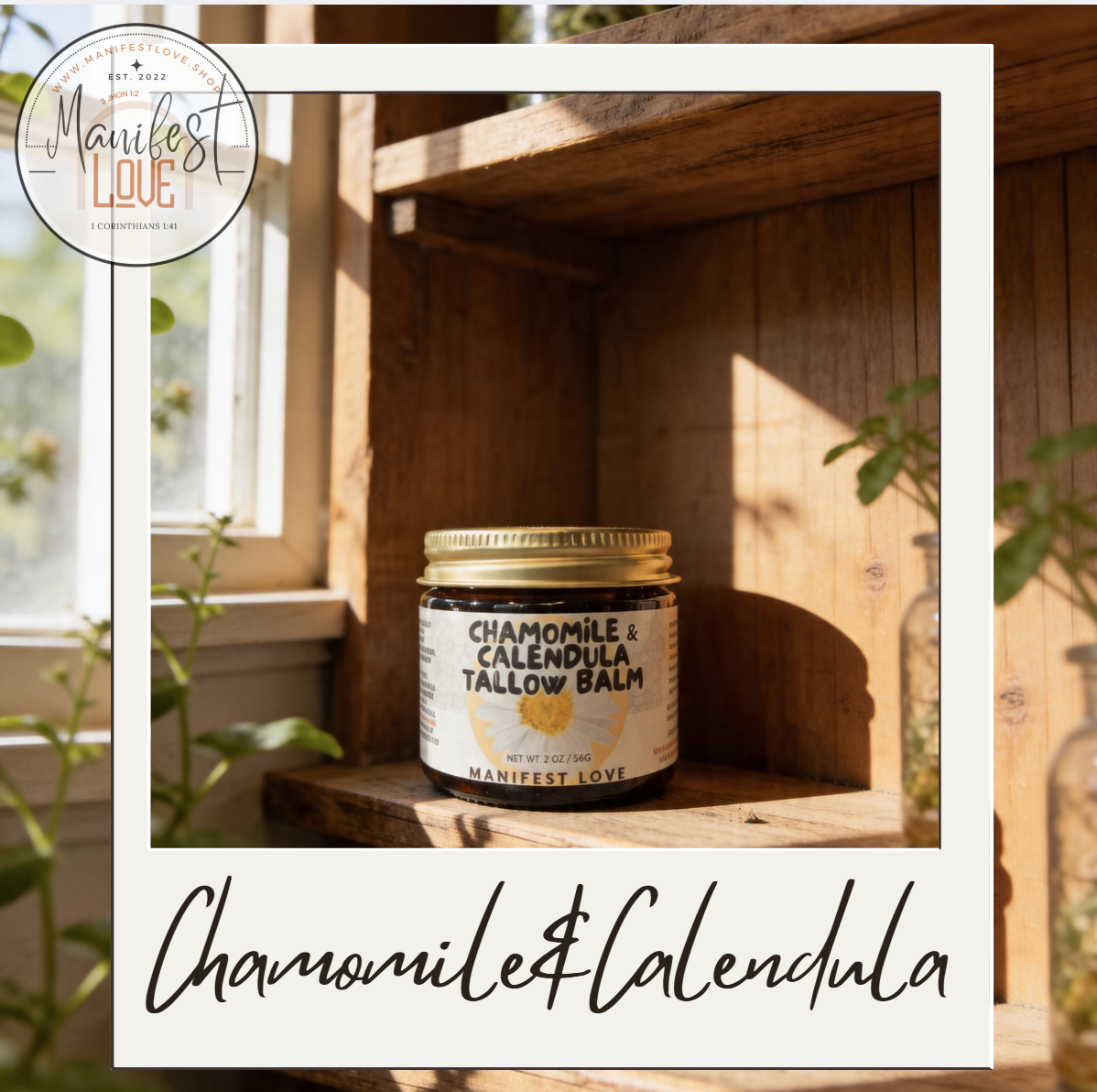 Chamomile &amp; Calendula Whipped Tallow Balm