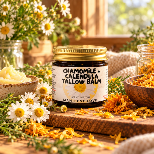 Chamomile & Calendula Whipped Tallow Balm