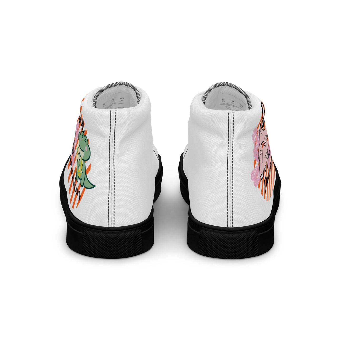 Blessed Are the Peacemakers , Men’s high top canvas shoes