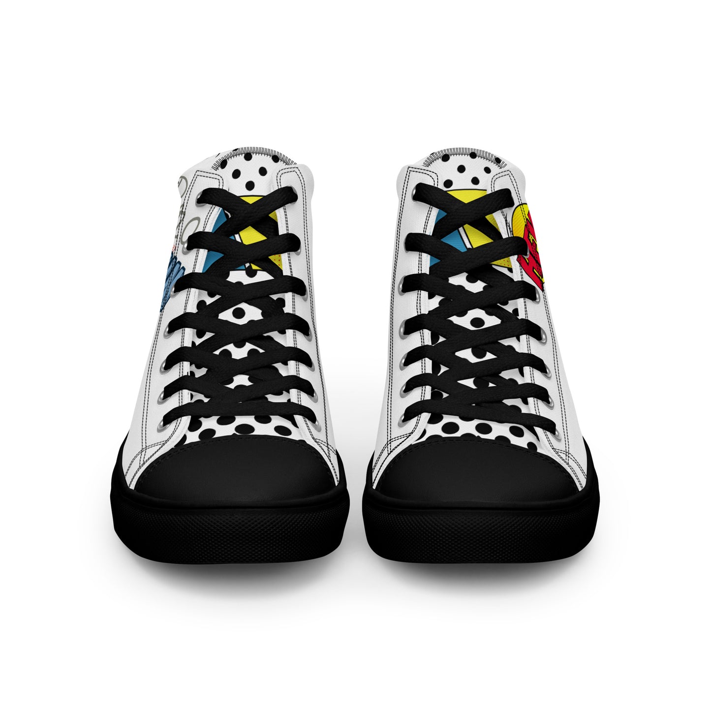 Hey Bro, With Elohim, All Things Are Possible, Men’s high top canvas shoes