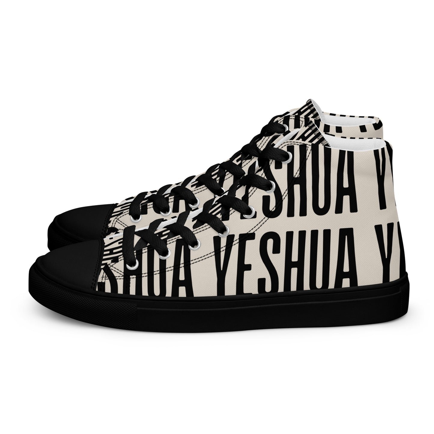 Yeshua – John 14:6, Men’s high top canvas shoes