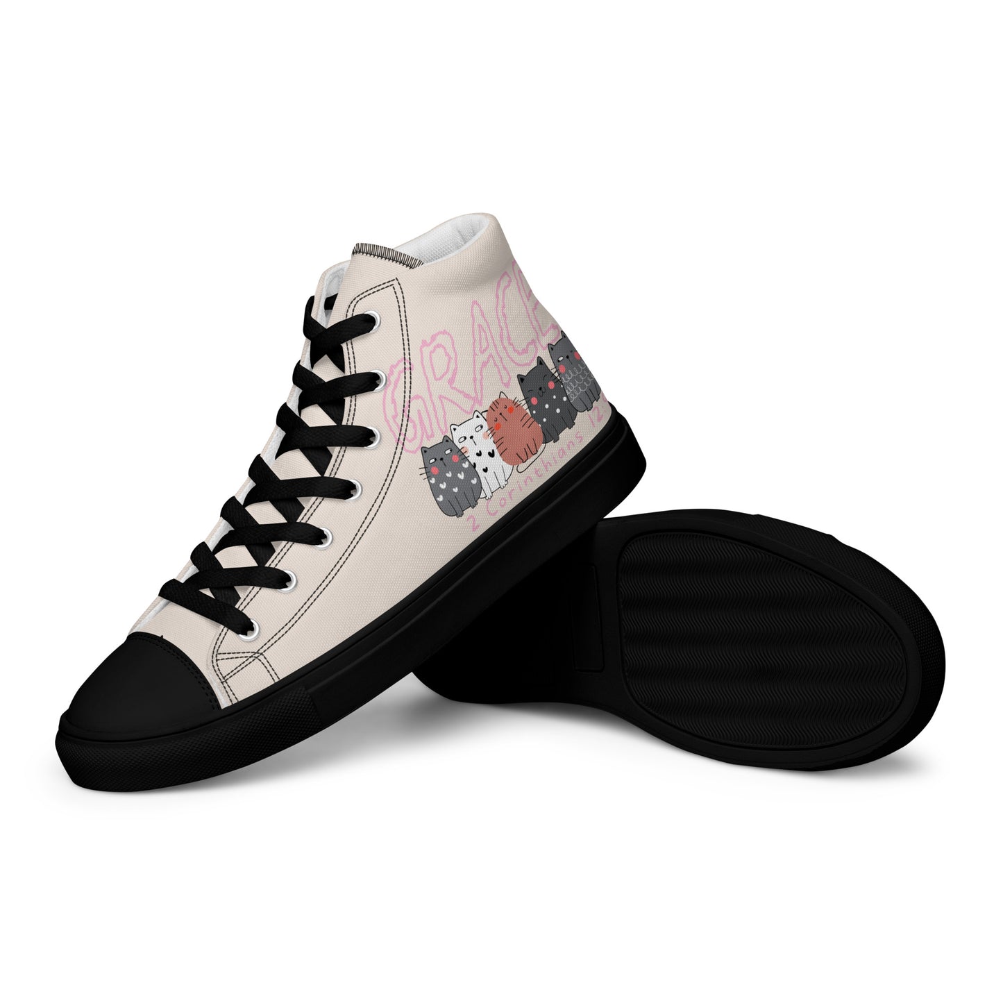 Grace, Men’s high top canvas shoes