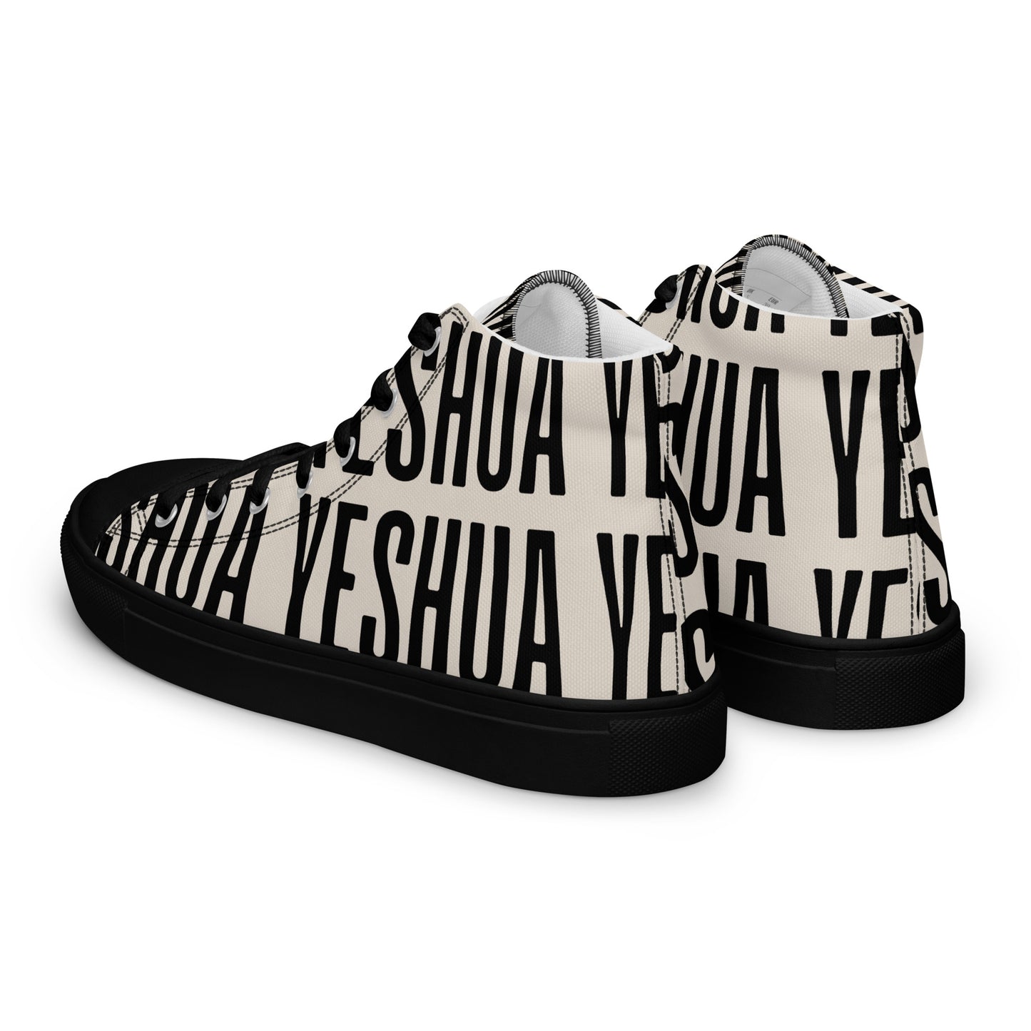 Yeshua – John 14:6, Men’s high top canvas shoes