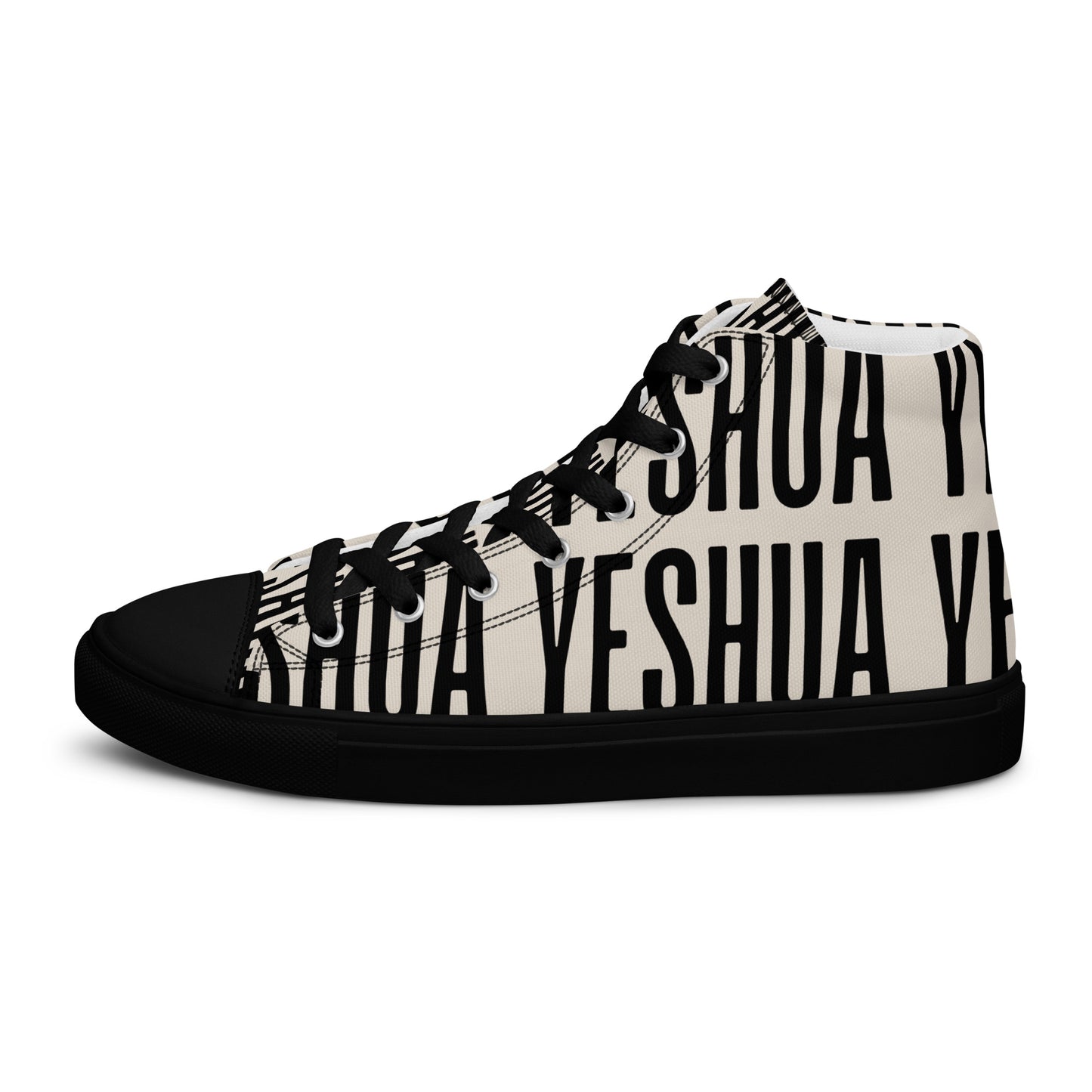 Yeshua – John 14:6, Men’s high top canvas shoes