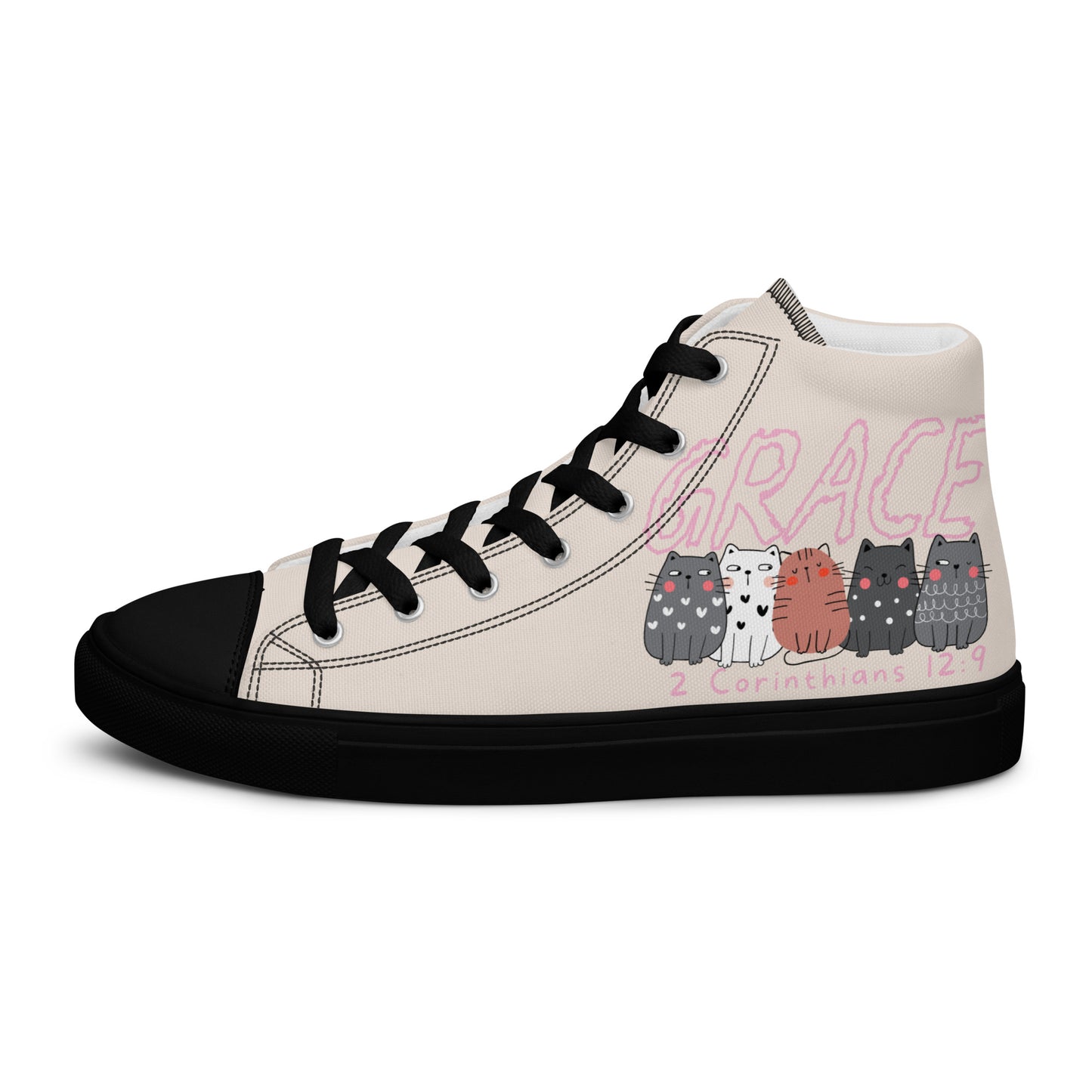 Grace, Men’s high top canvas shoes