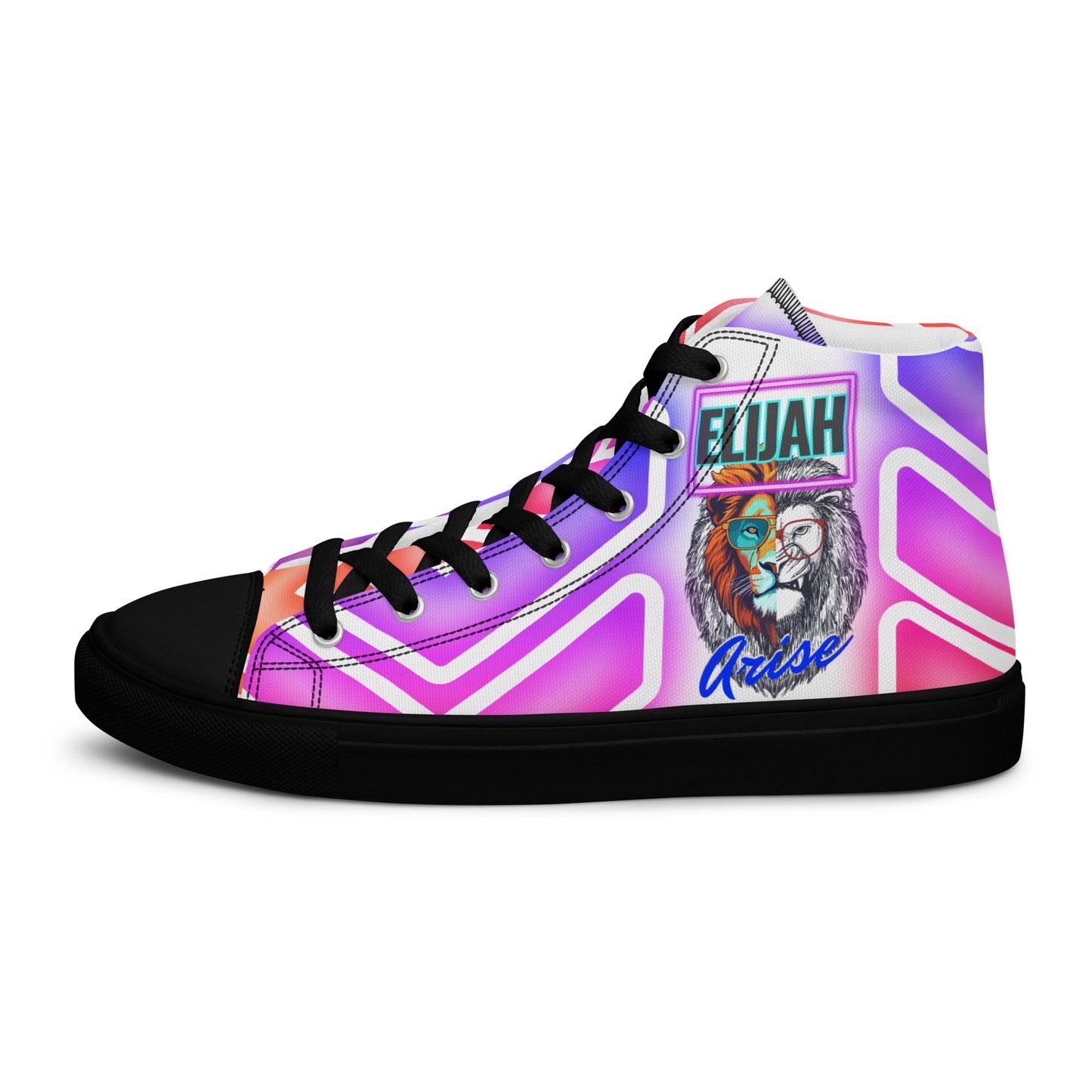 Elijah, Men’s high top canvas shoes