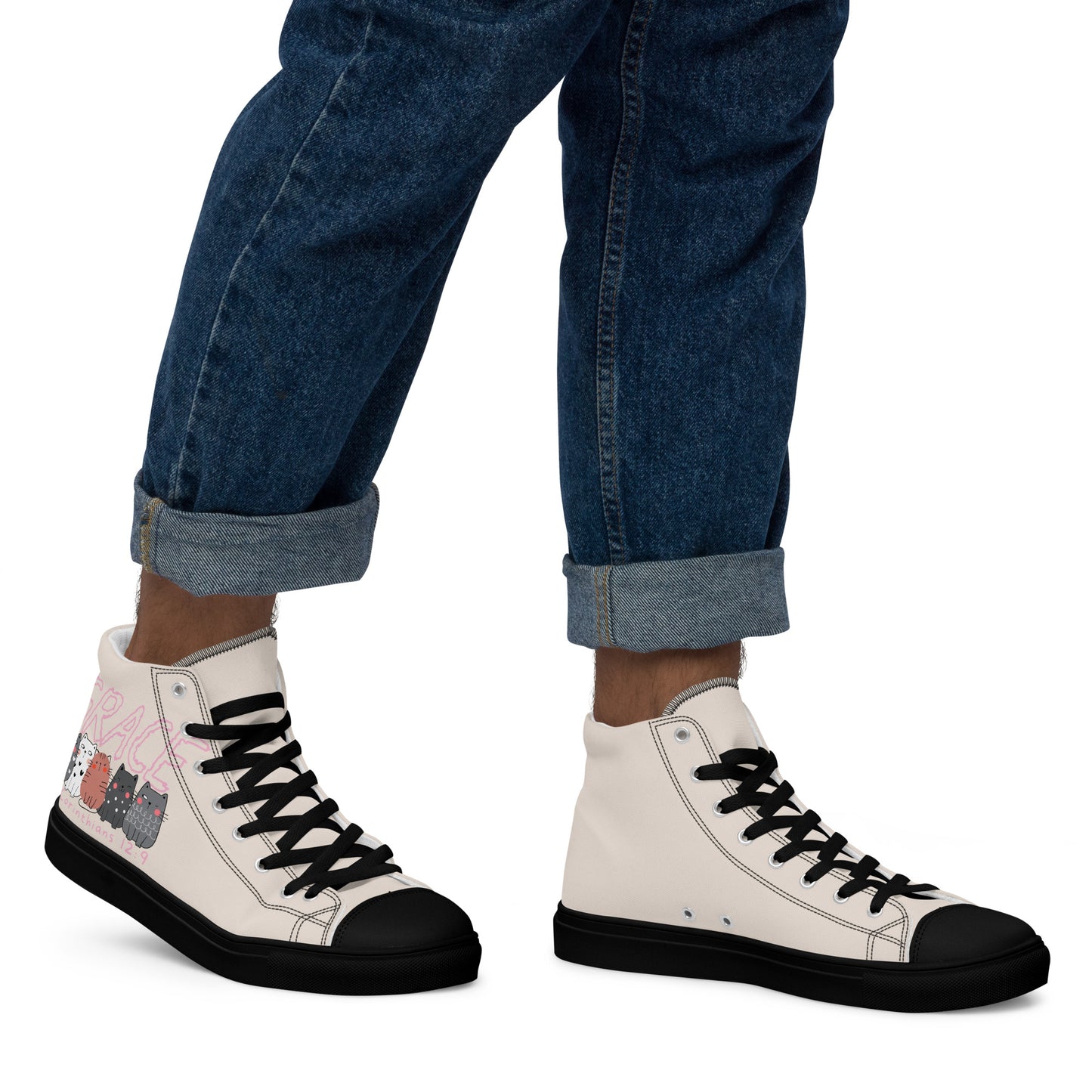 Grace, Men’s high top canvas shoes