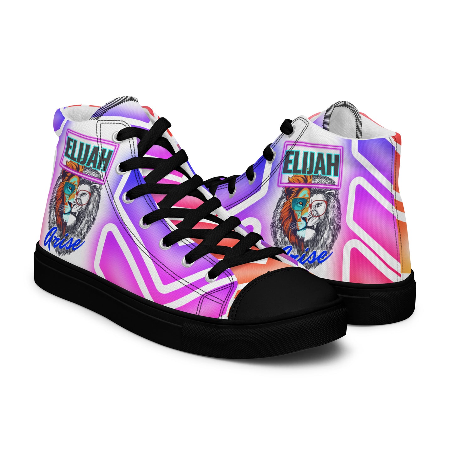 Elijah, Men’s high top canvas shoes