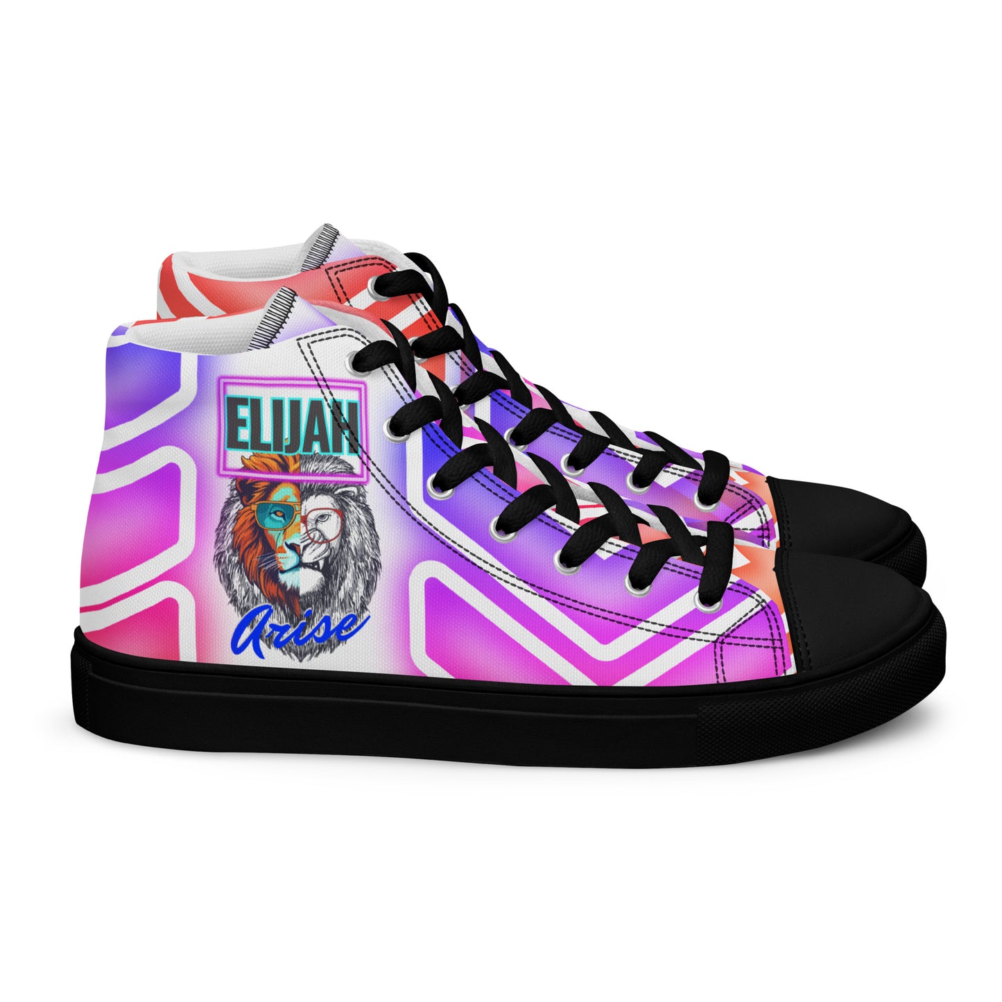 Elijah, Men’s high top canvas shoes