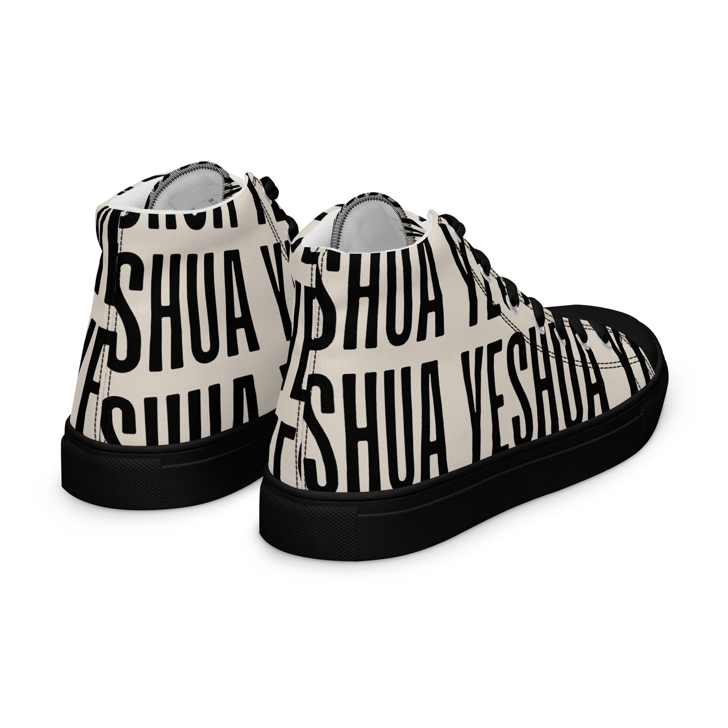 Yeshua – John 14:6, Men’s high top canvas shoes