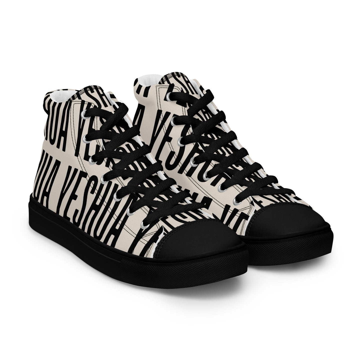 Yeshua – John 14:6, Men’s high top canvas shoes