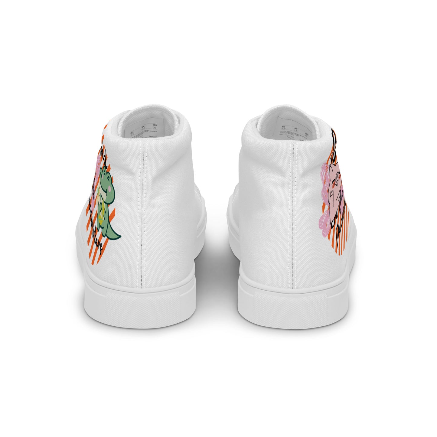 Blessed Are the Peacemakers , Men’s high top canvas shoes