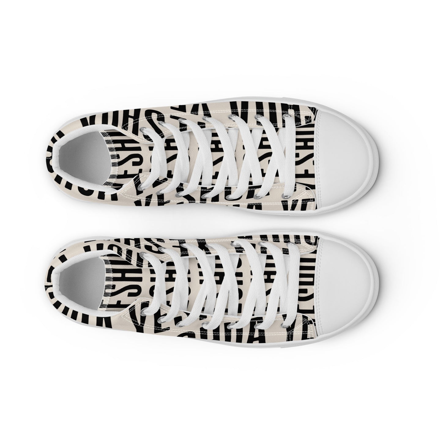 Yeshua – John 14:6, Men’s high top canvas shoes