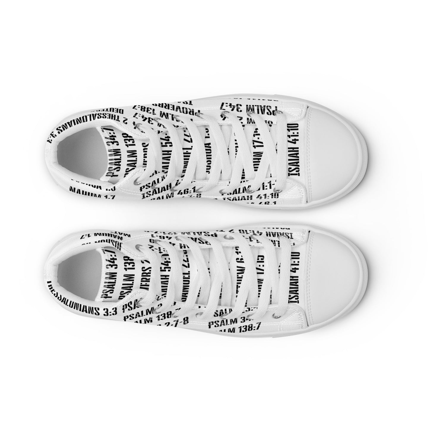 Bible Verses of Protection Over You, Men’s high top canvas shoes