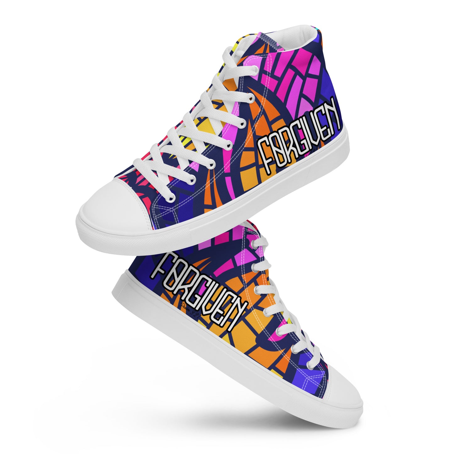 Forgiven, Men’s high top canvas shoes