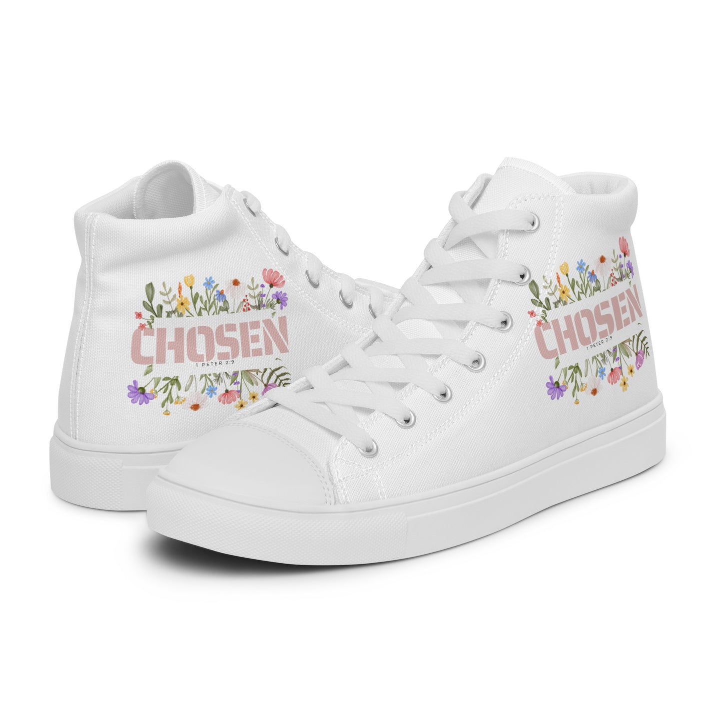 Chosen – 1 Peter 2:9, Men’s high top canvas shoes