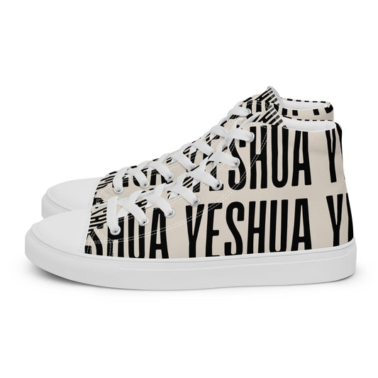 Yeshua – John 14:6, Men’s high top canvas shoes