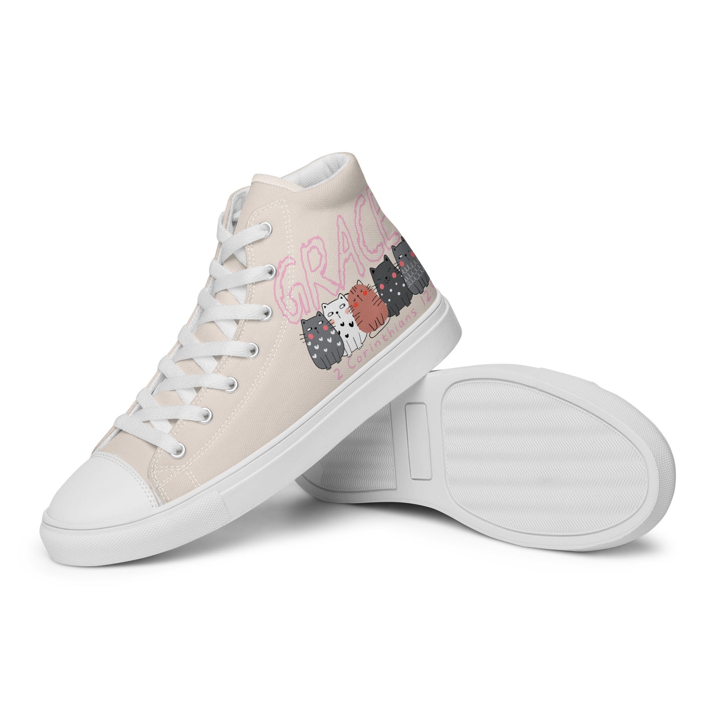 Grace, Men’s high top canvas shoes