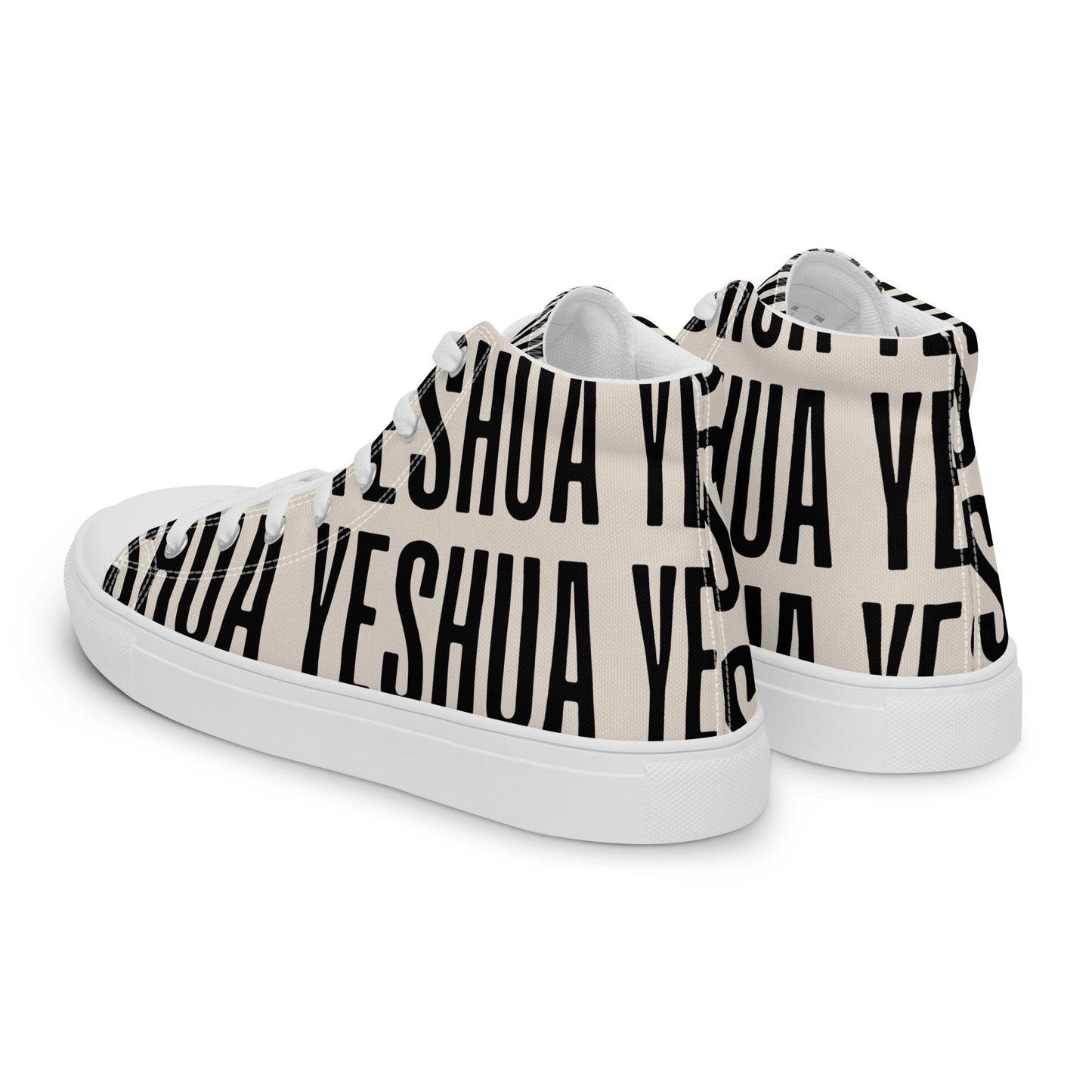 Yeshua – John 14:6, Men’s high top canvas shoes