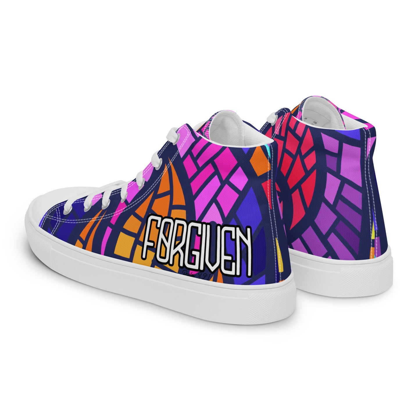 Forgiven, Men’s high top canvas shoes