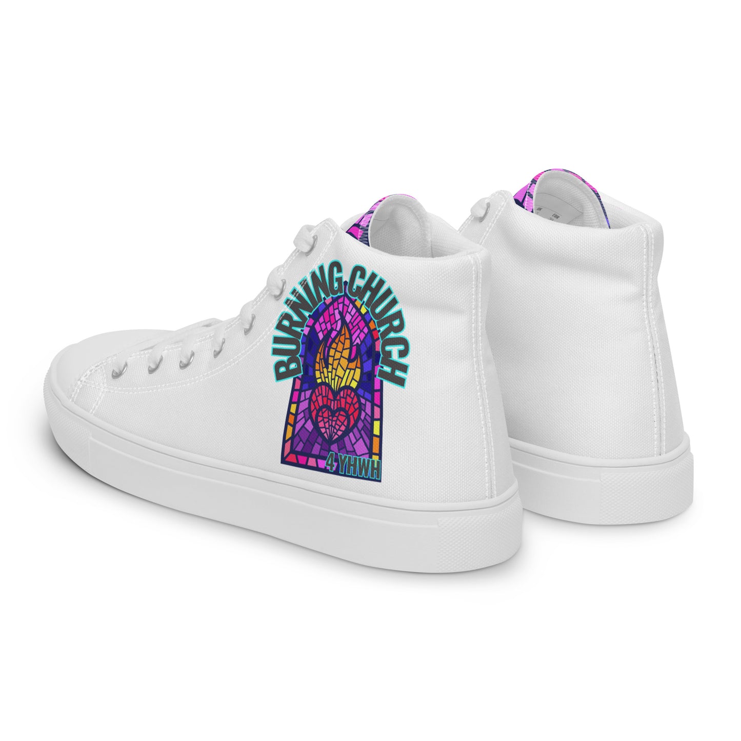 Hot Church for YHWH , Men’s high top canvas shoes