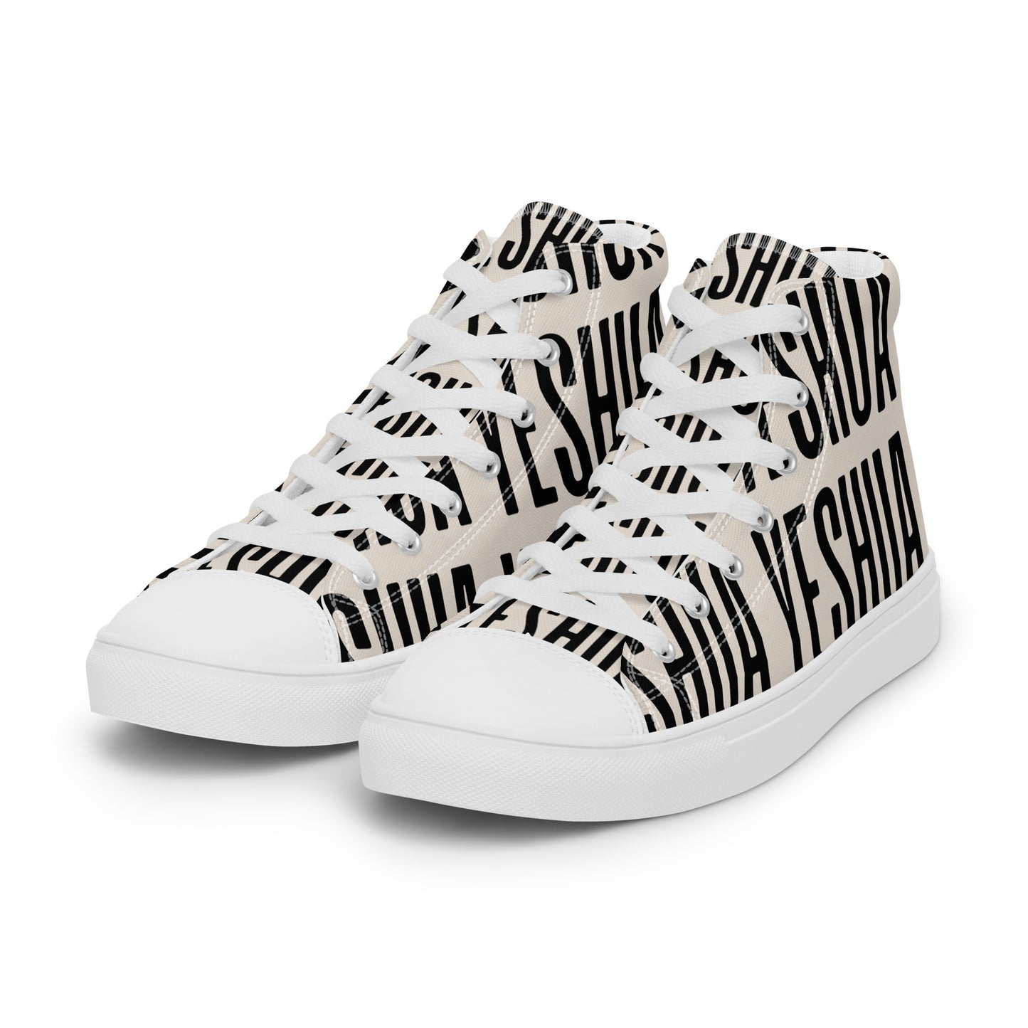 Yeshua – John 14:6, Men’s high top canvas shoes