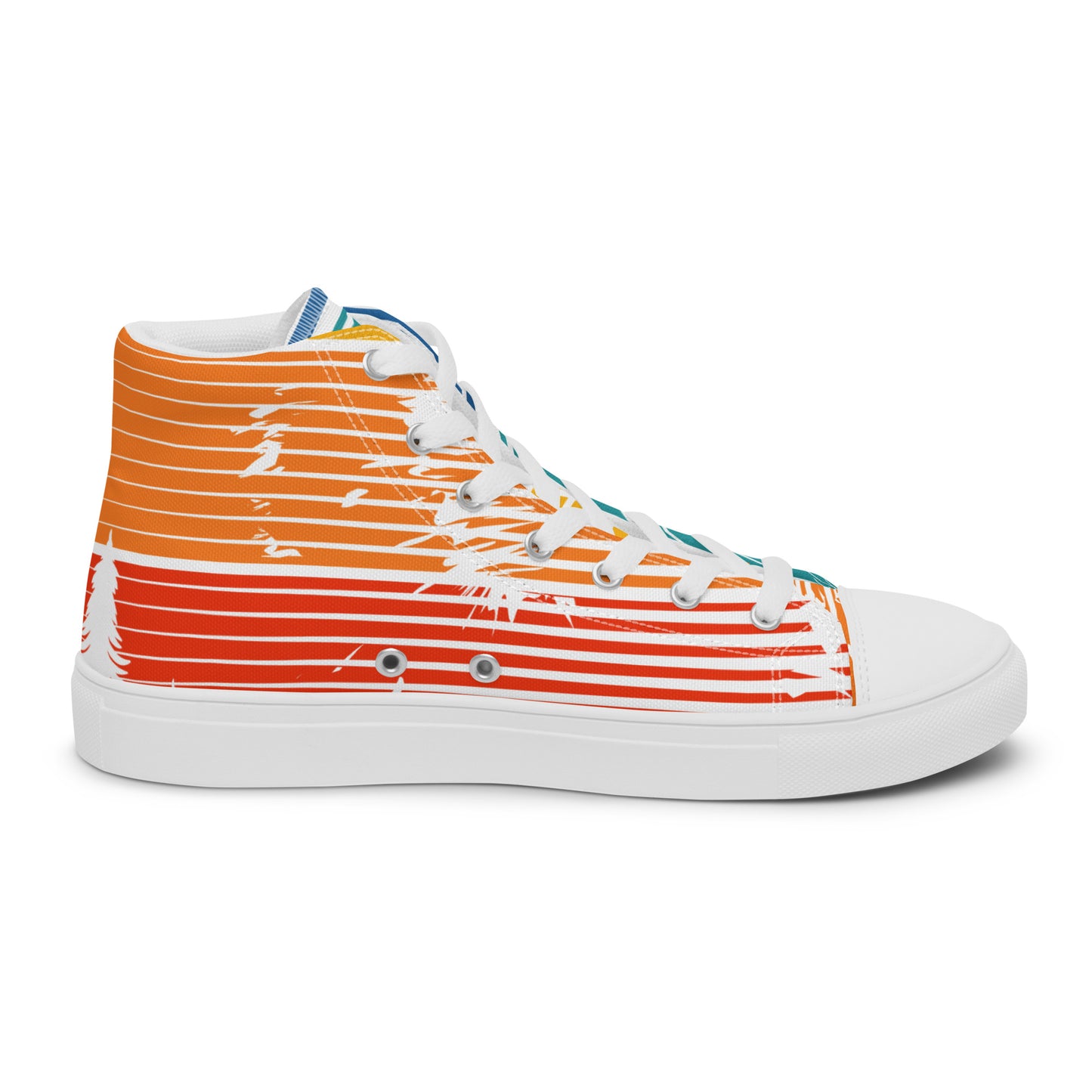 Lion of Judah – Revelations 5:5, Men’s high top canvas shoes