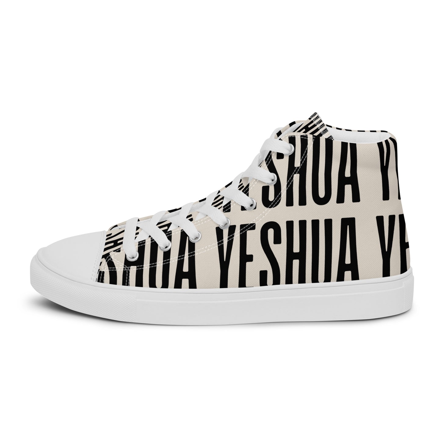 Yeshua – John 14:6, Men’s high top canvas shoes