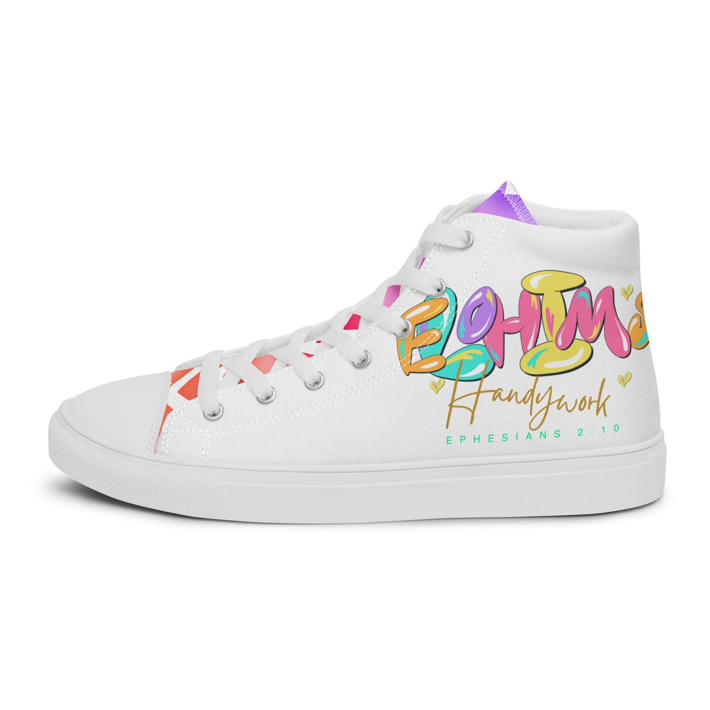 Elohim's Handiwork, Men’s high top canvas shoes