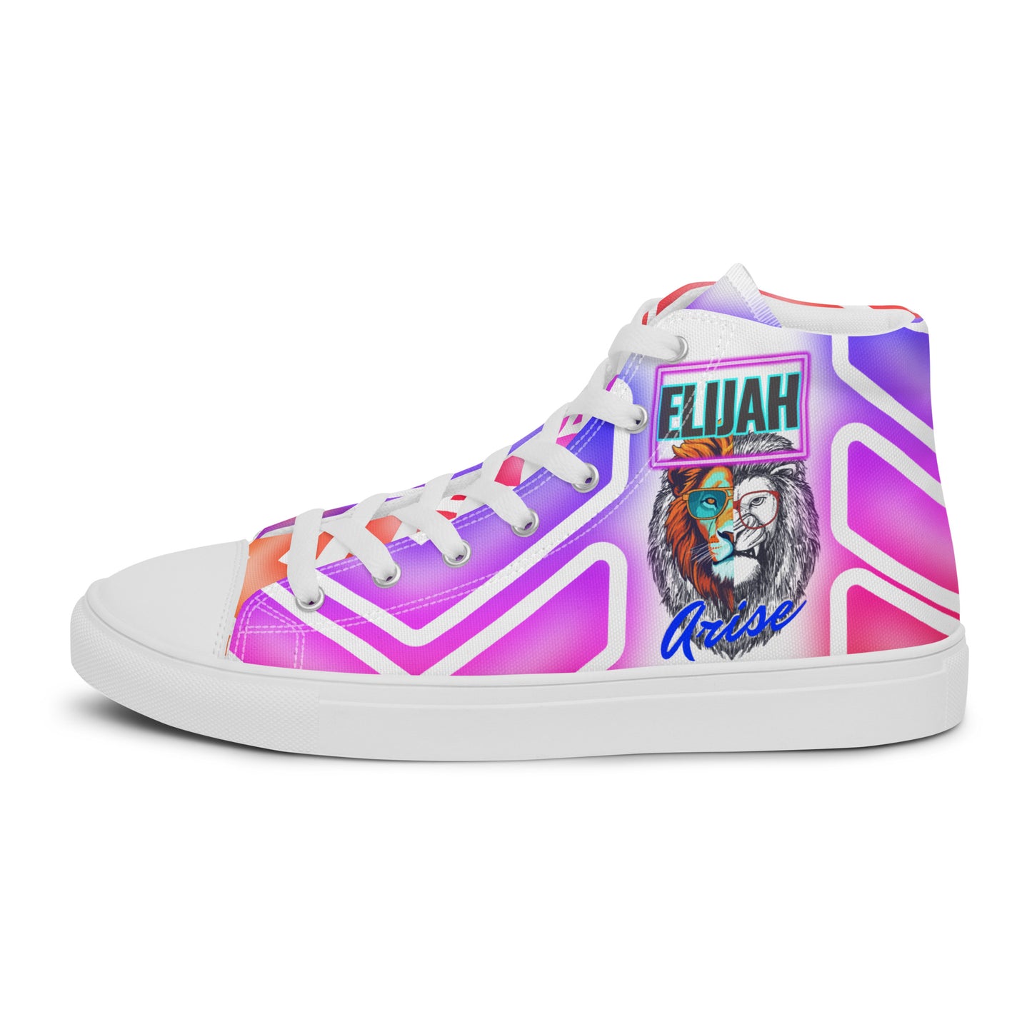 Elijah, Men’s high top canvas shoes