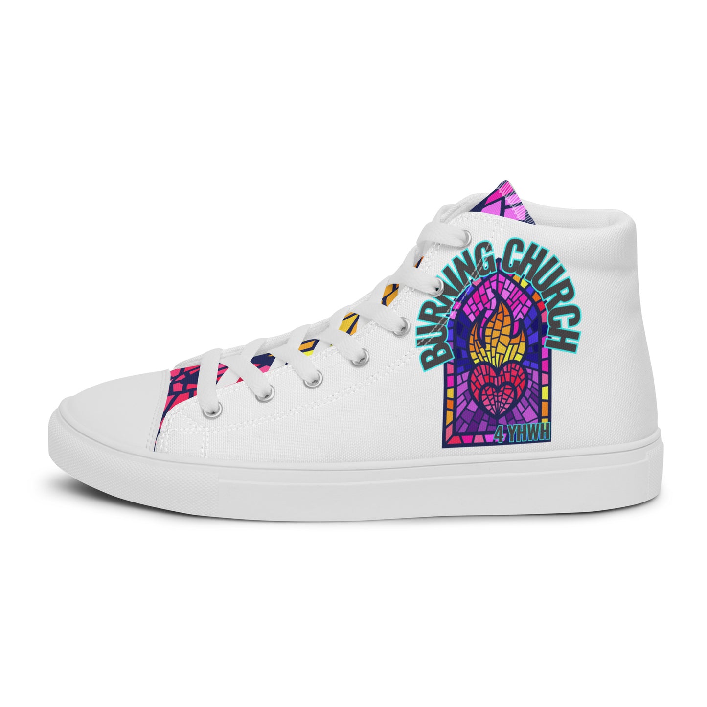 Hot Church for YHWH , Men’s high top canvas shoes