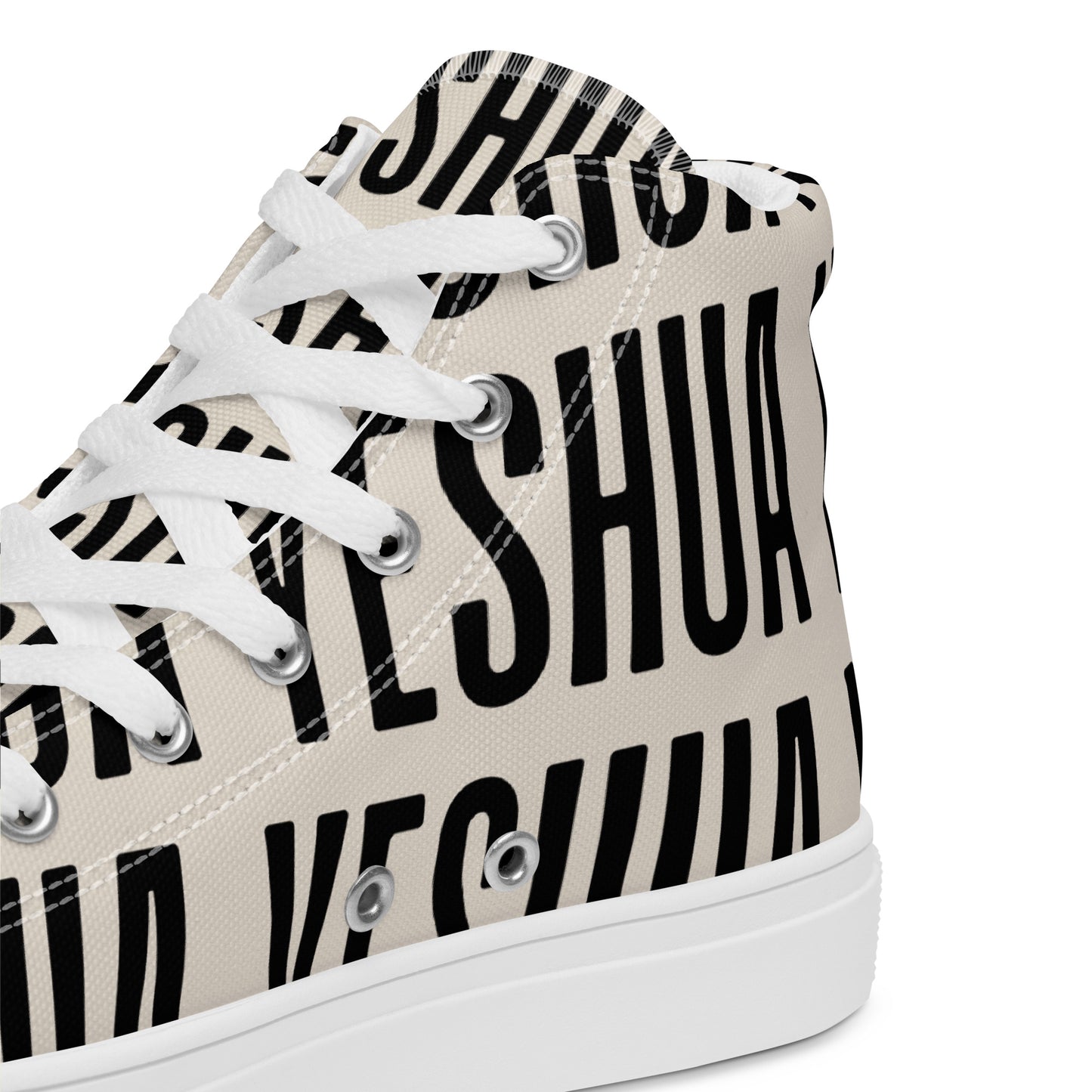 Yeshua – John 14:6, Men’s high top canvas shoes