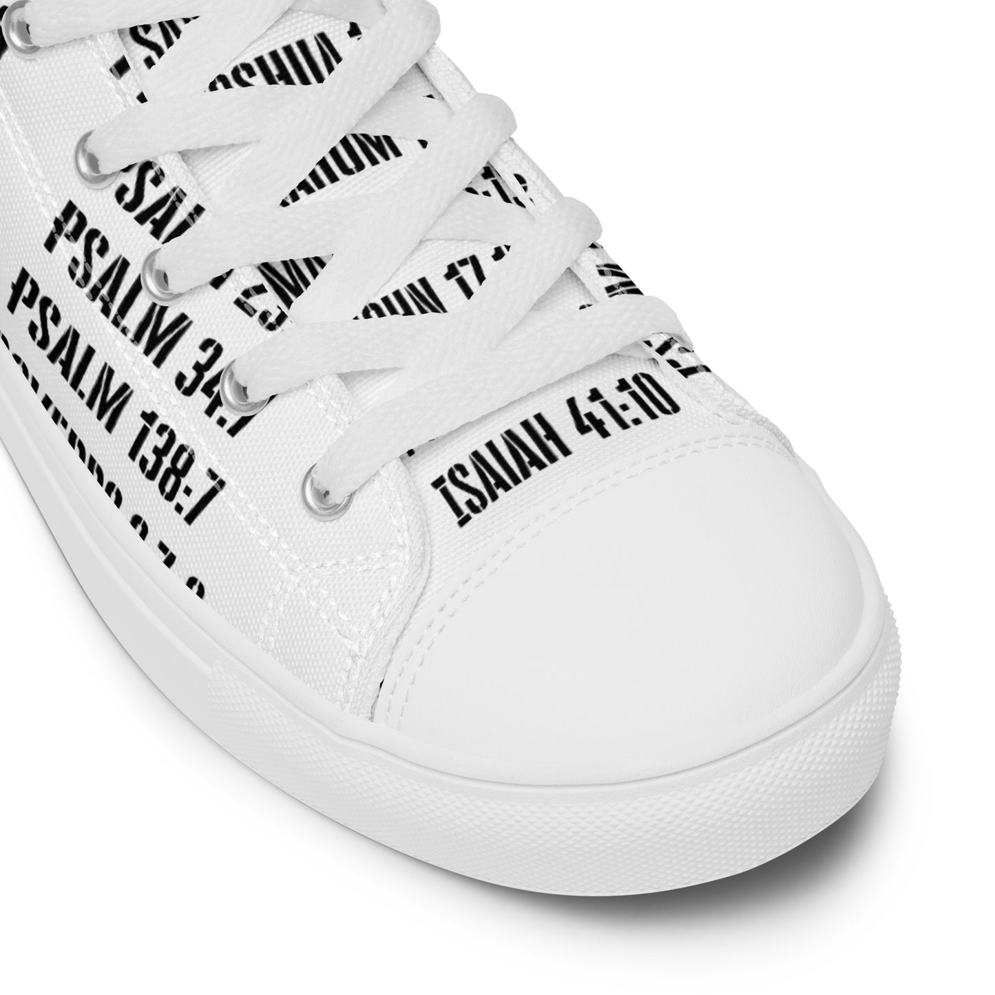 Bible Verses of Protection Over You, Men’s high top canvas shoes