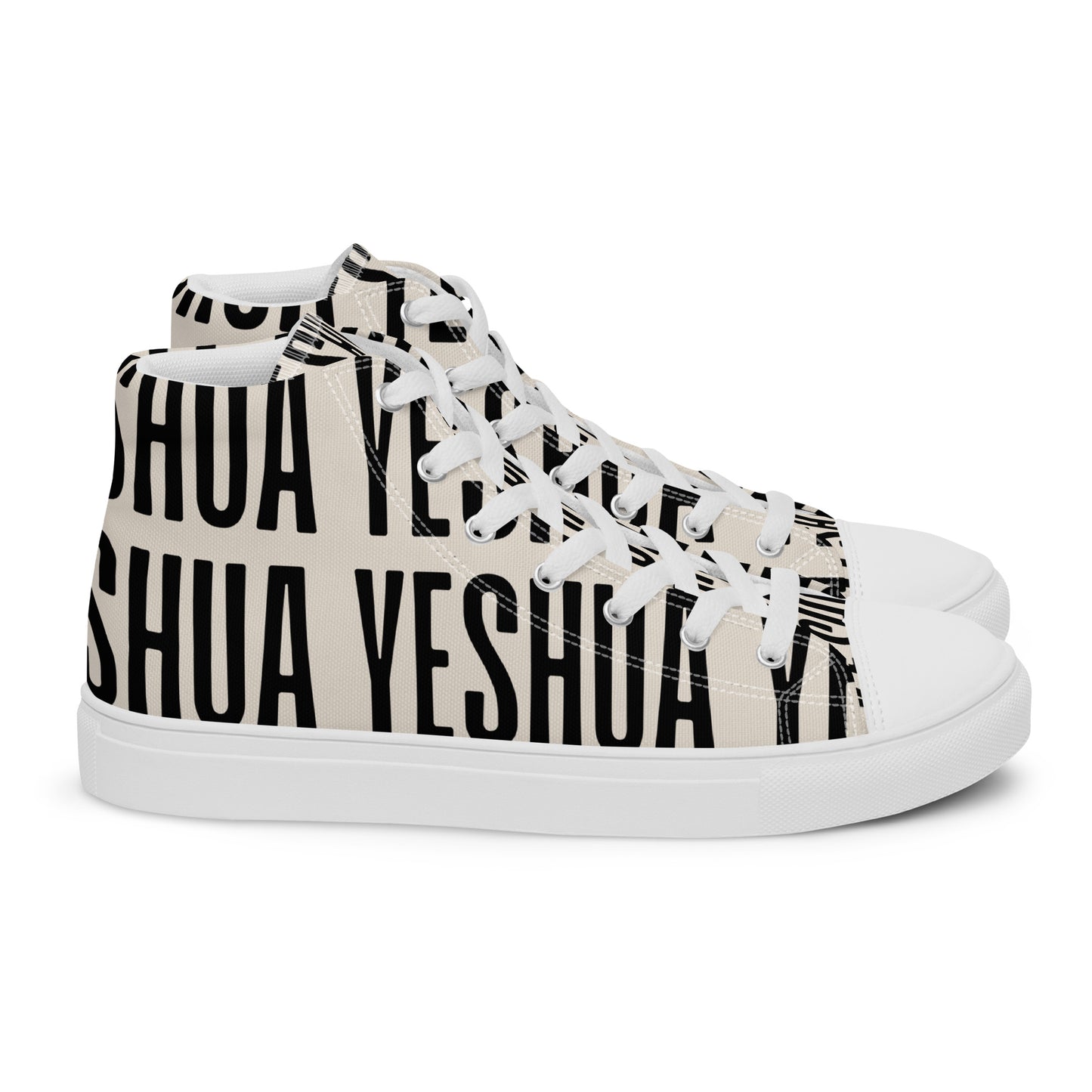 Yeshua – John 14:6, Men’s high top canvas shoes