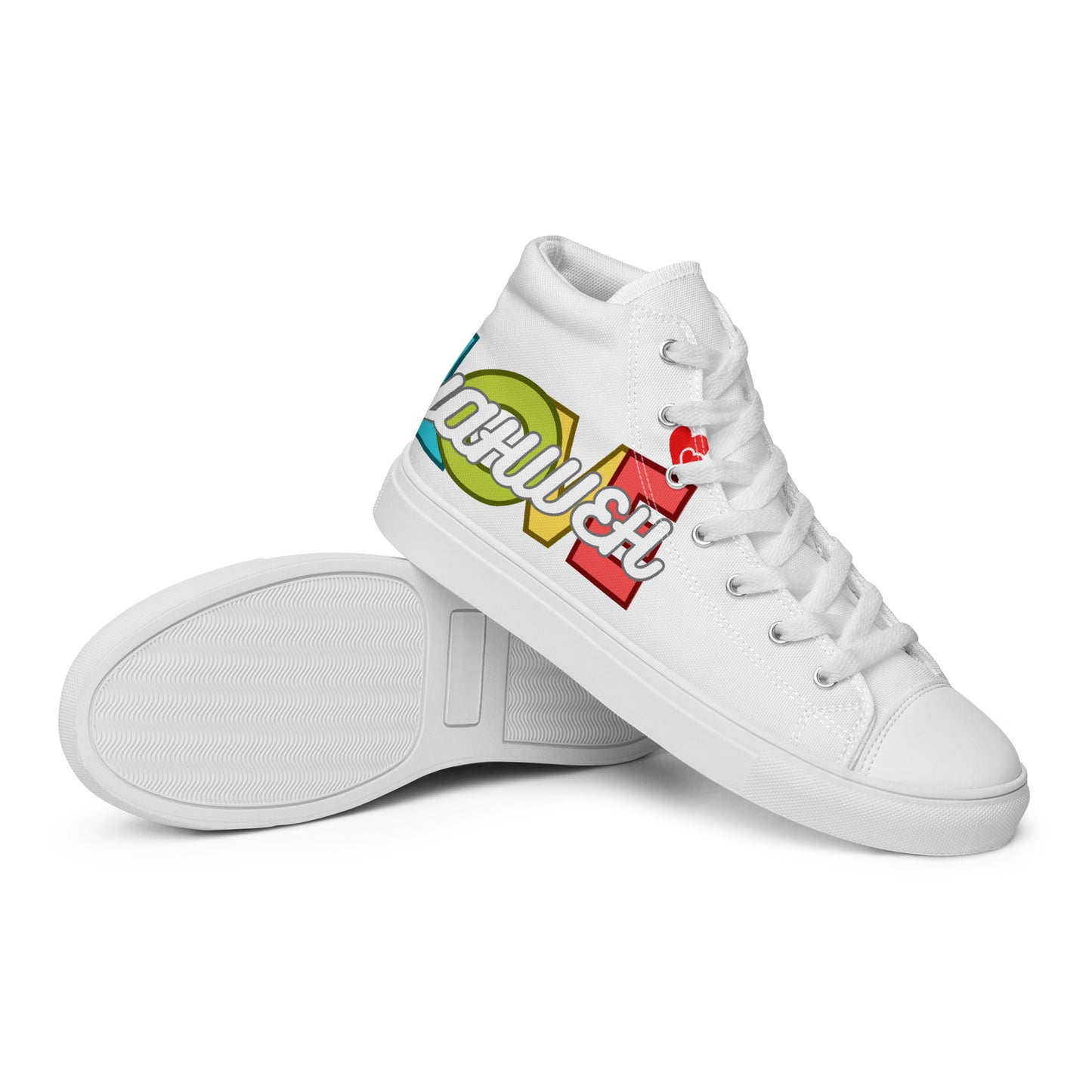 Love Yahweh, Men’s high top canvas shoes