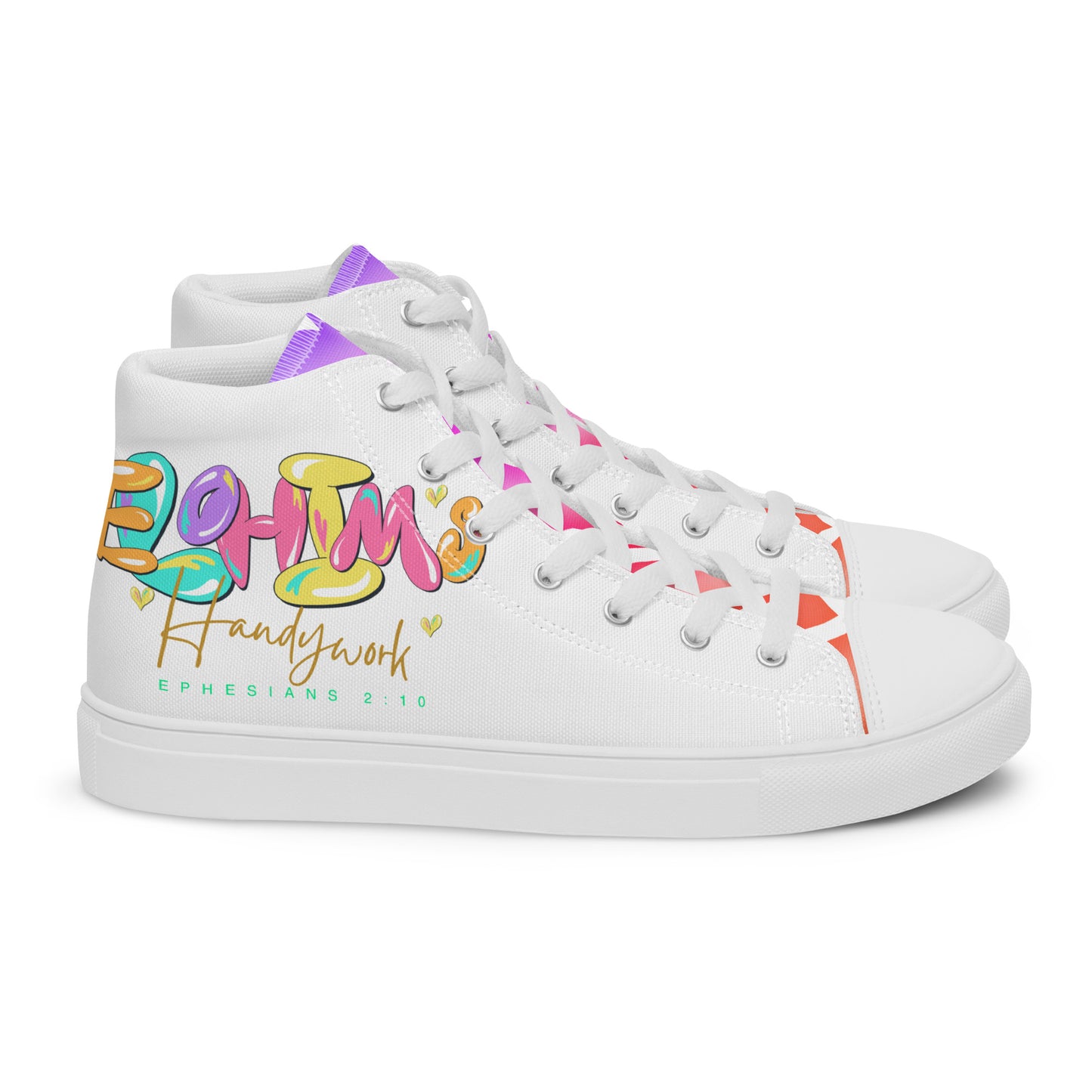 Elohim's Handiwork, Men’s high top canvas shoes