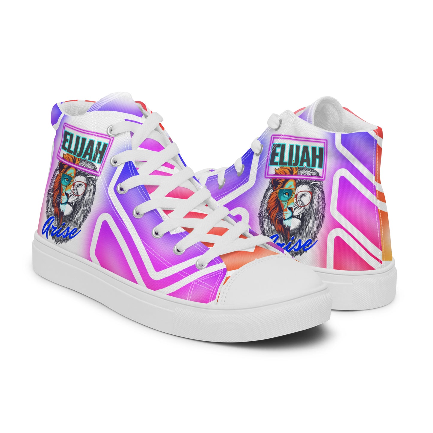 Elijah, Men’s high top canvas shoes