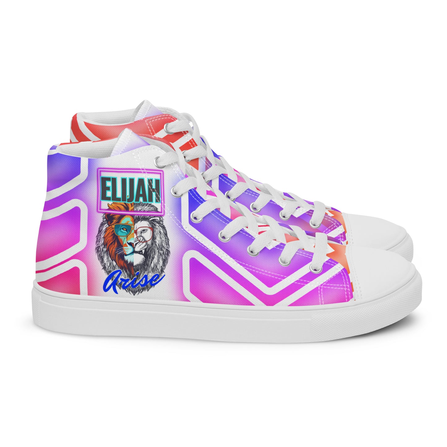 Elijah, Men’s high top canvas shoes