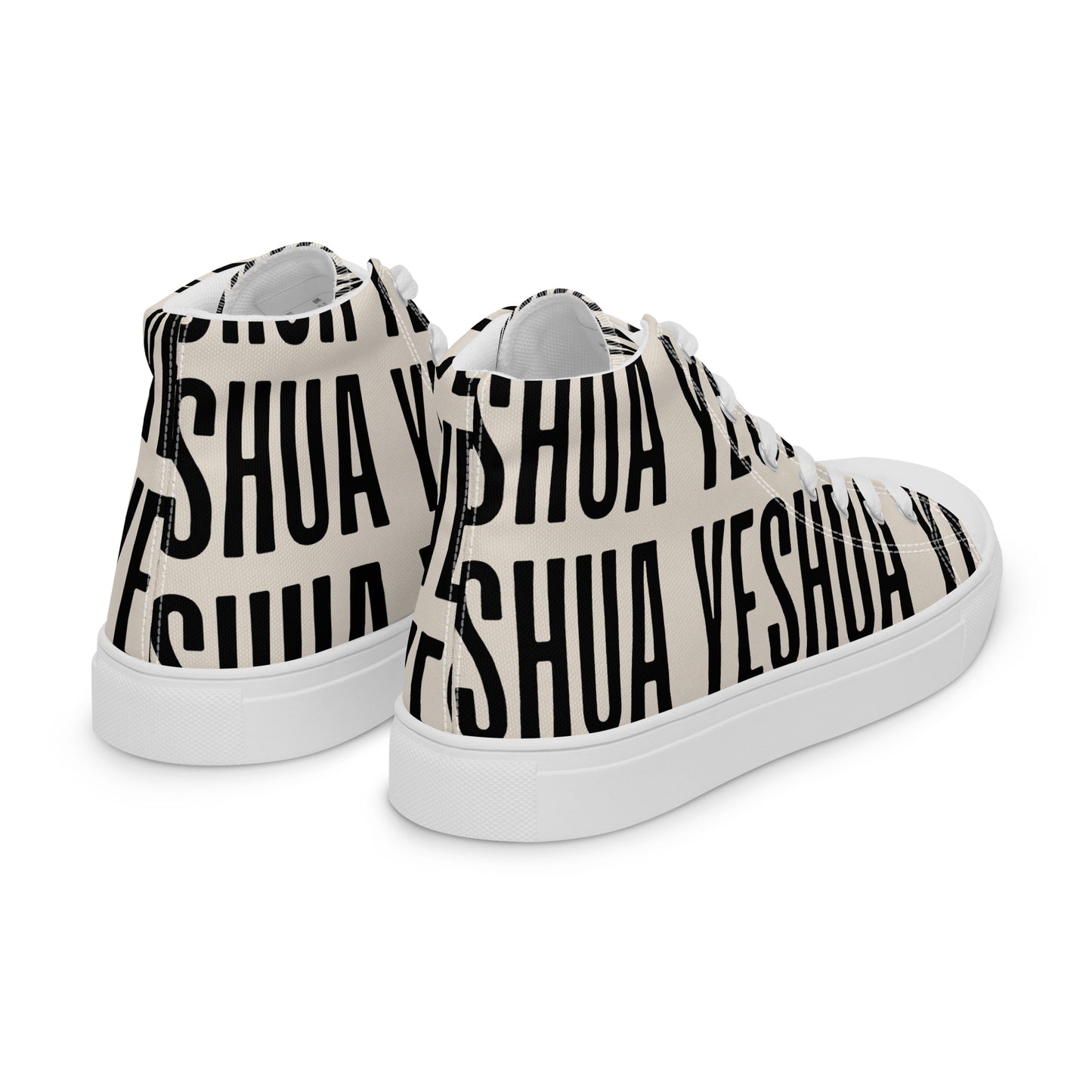 Yeshua – John 14:6, Men’s high top canvas shoes