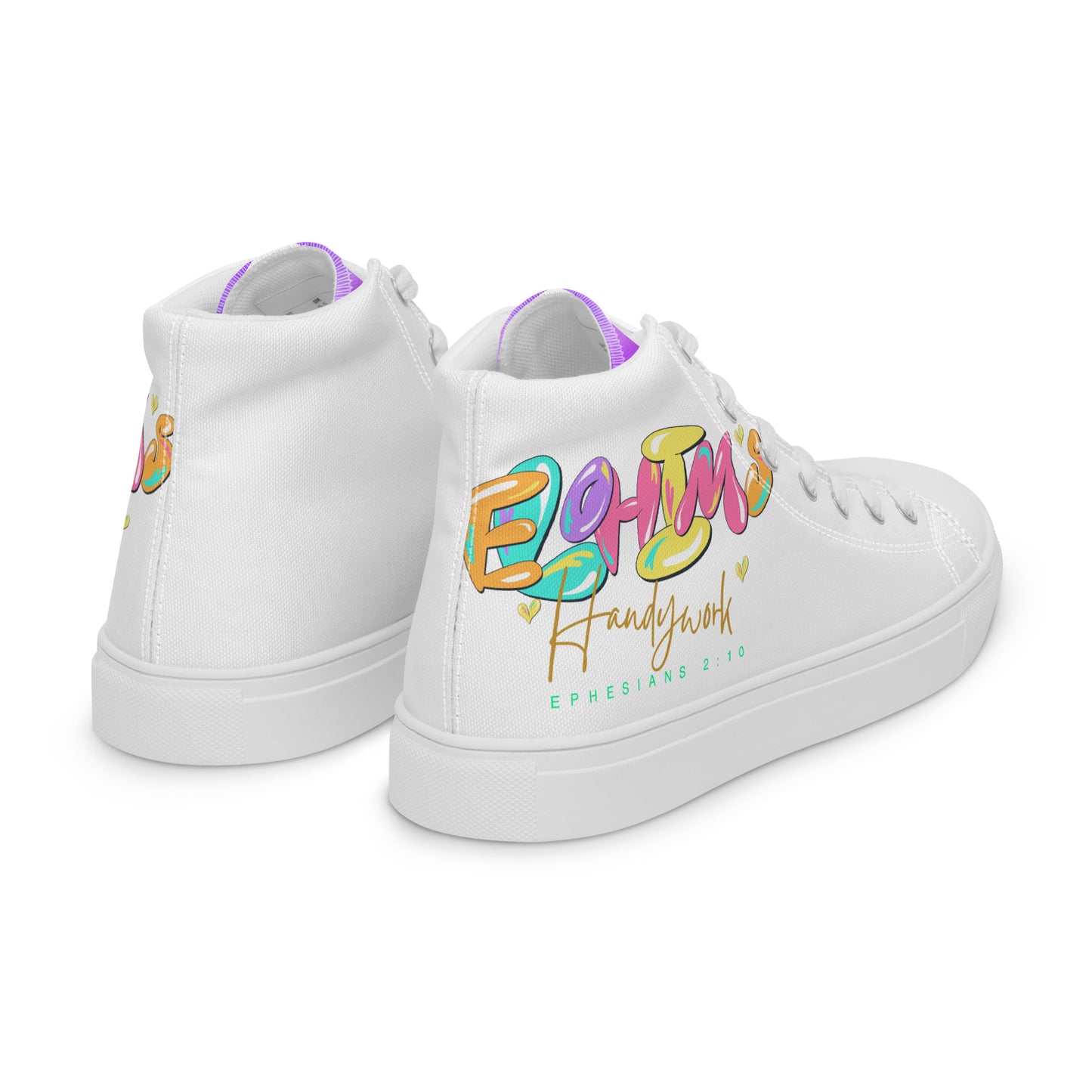 Elohim's Handiwork, Men’s high top canvas shoes