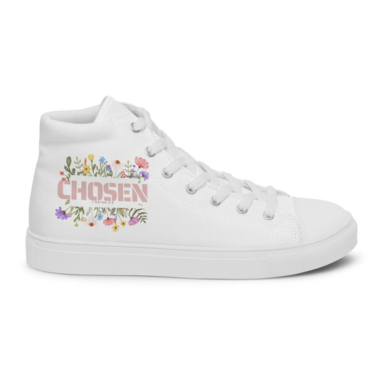 Chosen – 1 Peter 2:9, Men’s high top canvas shoes