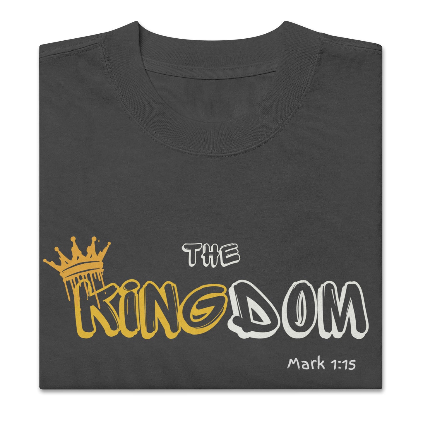 The Kingdom, Mark 1:15, Oversized faded t-shirt