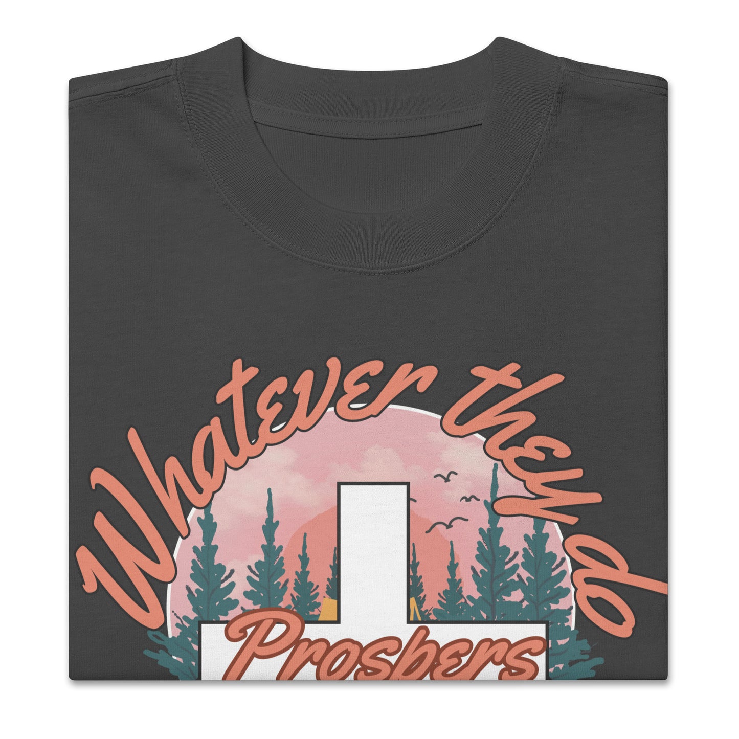 Prosperous Faith, Psalms 1:3, Oversized faded t-shirt