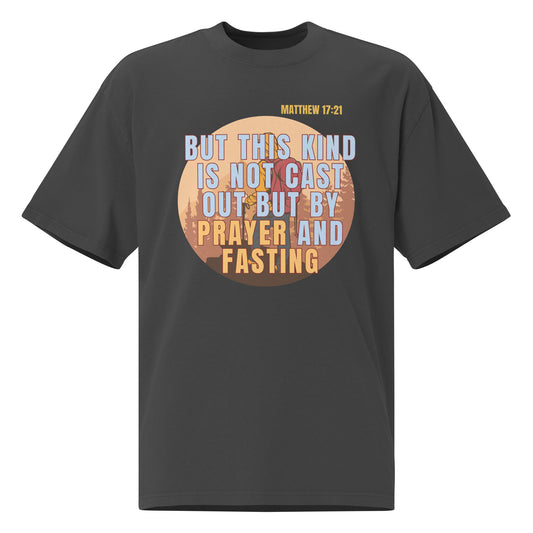 Prayer and Fasting, Oversized faded t-shirt