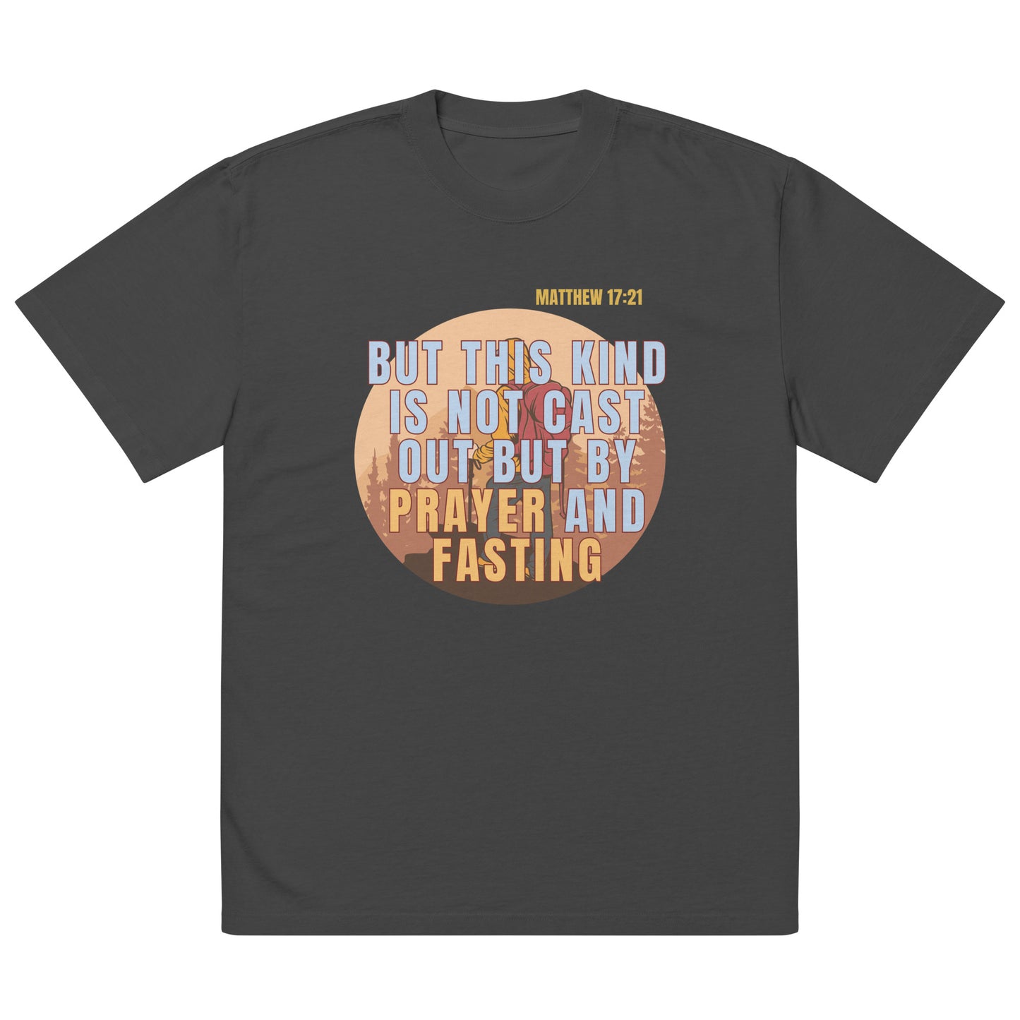 Prayer and Fasting, Oversized faded t-shirt