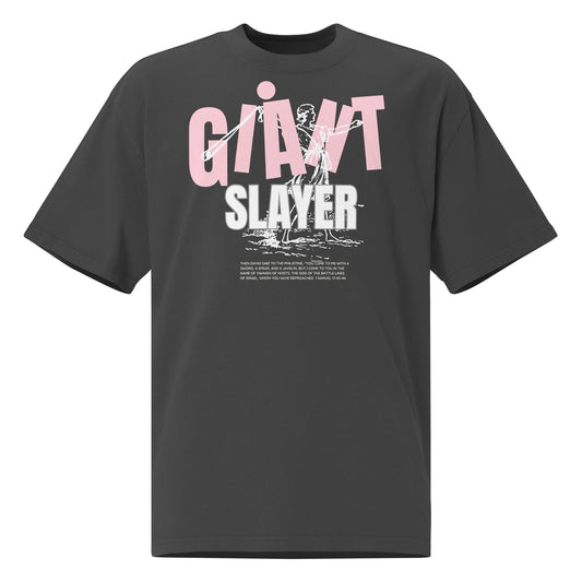 Giant Slayer - 1 Samuel 17:45-46, Oversized faded t-shirt