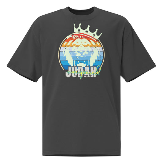 Judah Conquered - Revelation 5:5, Oversized faded t-shirt